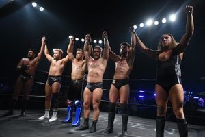 Wrestling at The Hanger. Credit: Oli Sandler