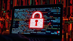 AI-generate image depicting a ransomware attack