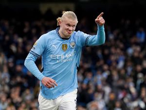 Supporting image for story: Man City secure second straight win as Erling Haaland brace helps beat West Ham