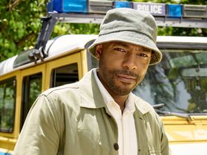 Supporting image for story: Don Gilet investigates as new detective inspector in Death In Paradise trailer