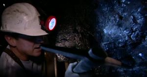 Richie gets a taste of the miner's life. Photo: BBC Inside Out 