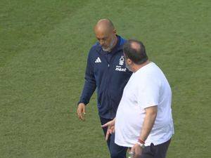 Supporting image for story: Evangelos Marinakis confronts Nuno Espirito Santo on pitch after Forest draw
