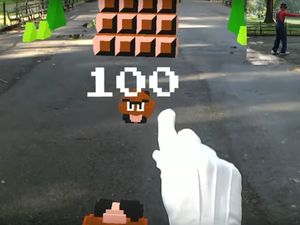 Supporting image for story: This guy created Super Mario in real life using augmented reality 