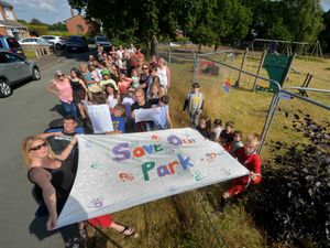 Supporting image for story: 'Save our park' – Shropshire residents rally to fight off developers
