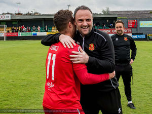 Supporting image for story: Newtown boss Chris Hughes hails players are second successive European qualification