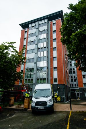 Workers at Lawrence Court in Aldridge Road, Oldbury