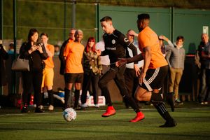 The football match between the Mander Centre and Telford Centre