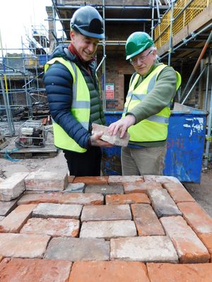 Historian Graham Hickman looks around The Beeches with assistant site manager Luke Cartwright