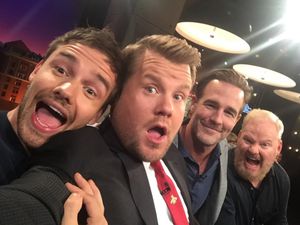 Supporting image for story: Liam Payne explains why they named son Bear on The Late Late Show with James Corden