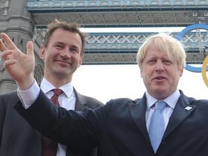 Supporting image for story: Boris Johnson and Jeremy Hunt squabble over who would win mud-wrestling contest