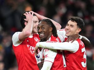 Supporting image for story: Eberechi Eze punishes Tottenham with stunning derby hat-trick for Arsenal