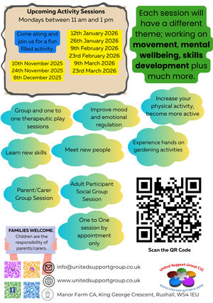 Sessions available in Nature Nook based in Rushall in Walsall.