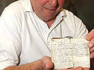 Supporting image for story: Appeal as 60-year-old diary is found at pub
