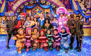 The cast of Snow White and the Seven Dwarves at Birmingham Hippodrome