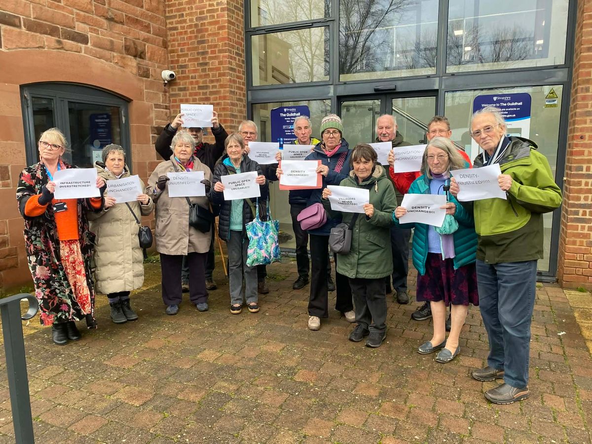 Controversial plans for more than 100 new homes in village near Shrewsbury are approved amid protest