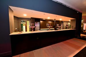 The bar area is part of the new look of the building