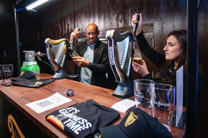 Aston Villa legend Dion Dublin joins football fans at Bar Home Lichfield