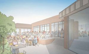 Artist's impressions of how the new extension might look.