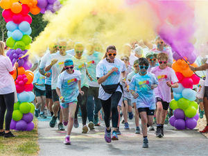 Supporting image for story: Shropshire colour runs raise more than £35k for cancer services