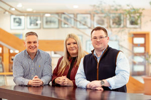 Rich Clark, Kim Haddock and Liam Conway of Greenfields Energy