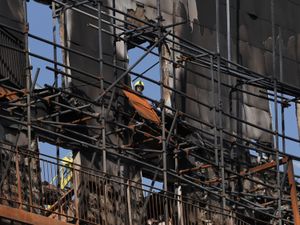 Supporting image for story: Far too much dangerous cladding on buildings, says deputy PM in fire scene visit