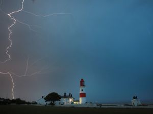 Supporting image for story: Weekend thunderstorms may pose danger to life as Met Office warning upgraded