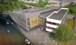 An artist's impression of Walsall Business and Sports Hub