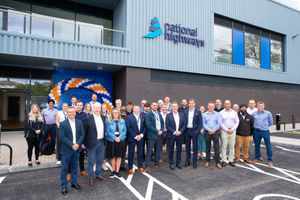 Staff celebrate the opening of the new Bescot depot