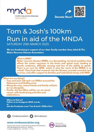 Tom & Josh 100 km for MND