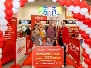 Supporting image for story: Family given holiday surprise as they become landmark customers at Birmingham Airport