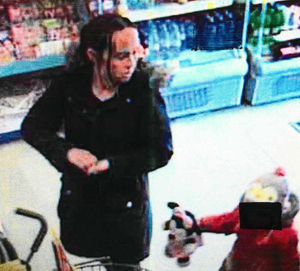 The suspect was with a child at the time