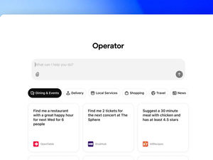Supporting image for story: OpenAI unveils AI agent which can complete tasks on the web autonomously