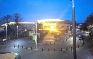 Justin Dytor caught this image of Molineux on Saturday night with the pitch heaters in operation. Photo: Justin Dytor