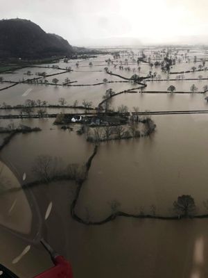 Emergency services had to take Parker by boat on his journey to hospital