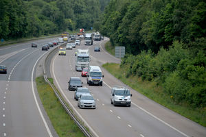 Protesters headed east along the M54 up to Junction 1 before returning to Telford, accompanied by police