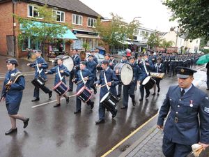 Supporting image for story: Servicemen and women march through Albrighton to celebrate village's link with RAF Cosford
