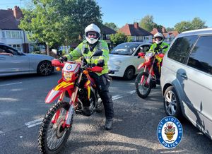 The operation included a number of teams, including the forces off-road biking team