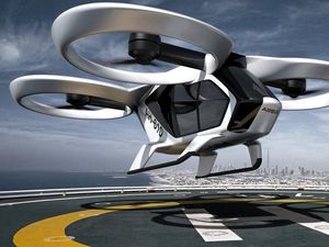 Supporting image for story: Self-piloted flying taxis take a step closer to reality as Airbus tests propulsion system