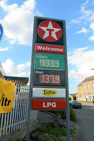 The Texaco garage in Craven Arms