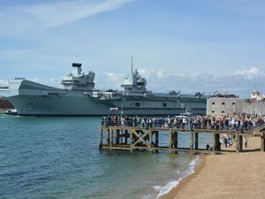 Supporting image for story: Navy flagship HMS Prince of Wales leaves Australia during eight-month deployment