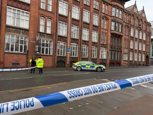 The scene at the campus of De Montfort University in Leicester where a "very serious incident" has occured . Picture date: Wednesday February 4, 2026. PA Photo. 