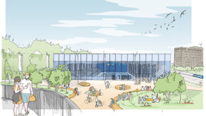 An early artists\' impression of the proposed ice rink  in Dudley. Picture Dudley MBC free for LDRS use