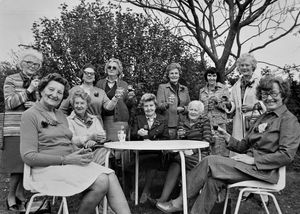 April 23, 1980 - 'Richards Castle WI held a St George's Day luncheon at the Boot Inn, Orleton, near Ludlow, yesterday. The women enjoy the toast in the garden.' 