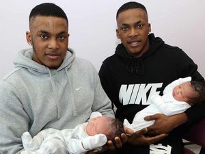 Supporting image for story: Wolverhampton twins beat odds to become fathers to boys on same day at same hospital