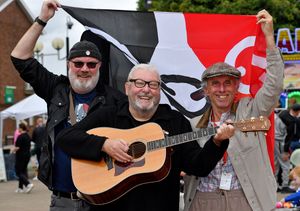 Gary James, John Langford and Billy Spakemon were part of the entertainment at the event