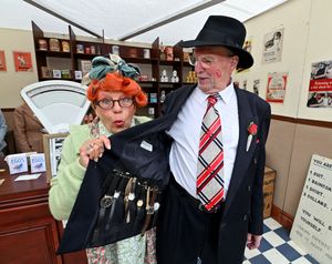 Theresa Smith and Ray 'The Spiv' Phillips would never be late with that many pocket watches