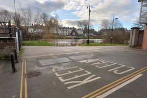Near the river in Shrewsbury on Monday