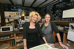 Samantha Birnie and Jayne Pritchard at Cafe Express