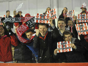 Supporting image for story: Stourbridge fans and players celebrate FA Cup glory