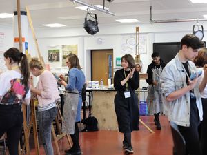 Supporting image for story: Art masterclass for students